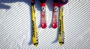 Hanna and Tom Skiing in the Alps (Lech, Arlberg, Austria)
